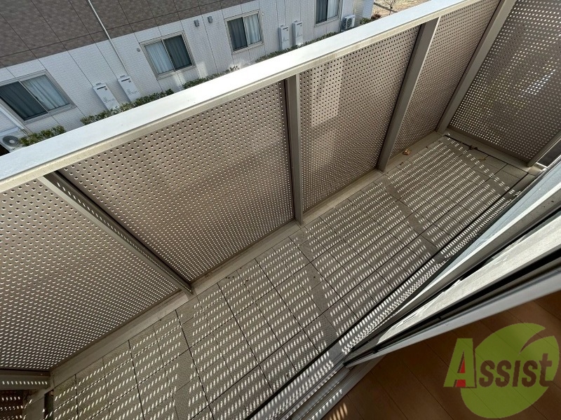 バルコニー　バルコニーからの眺めはこんな感じです。