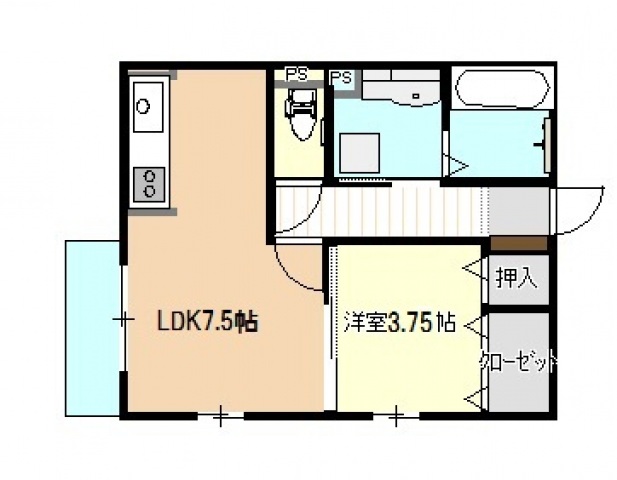 シルクハウス A棟の間取り