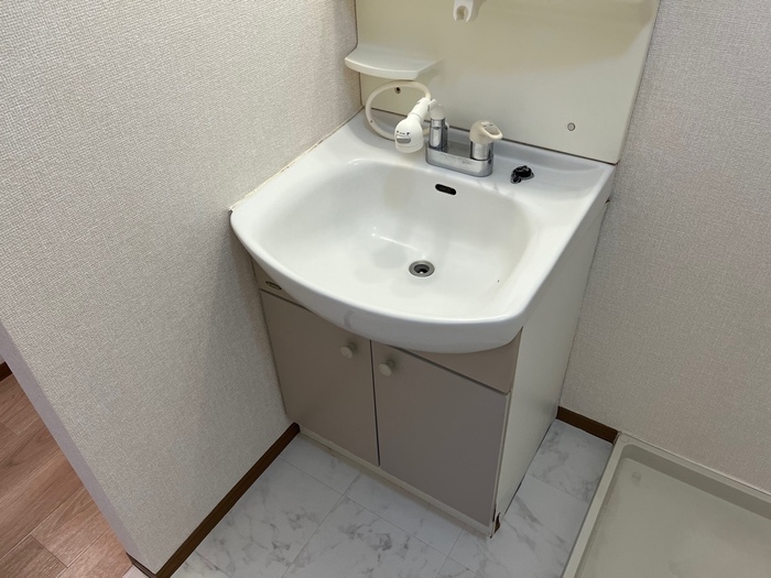 洗面設備　独立洗面台あり、毎朝おしゃれに忙しい女性の方におすすめです