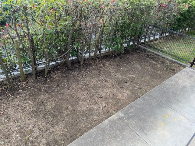 庭　お庭の付いた物件です