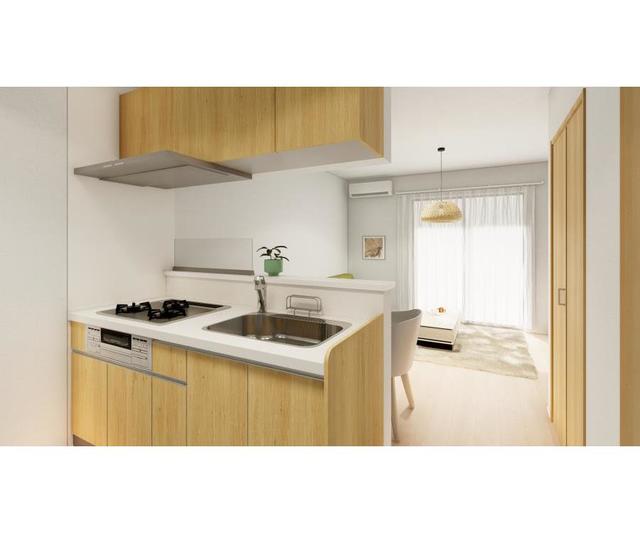 居室・リビング　完成イメージ図（※実際の家具・家電の設置はございません。）