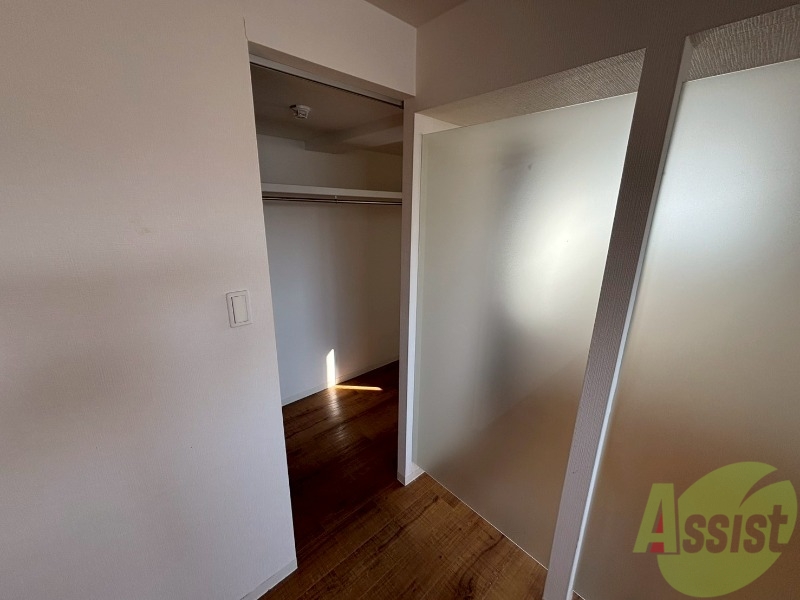 収納　寝室のクローゼットにもたくさん収納出来ますね！