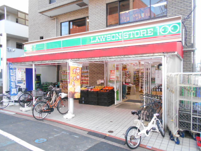 コンビニ　ローソンストア100矢口渡駅前店（コンビニ）まで89m