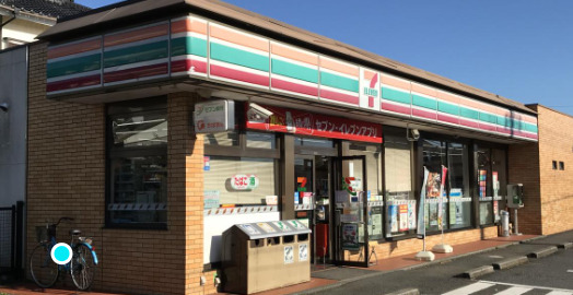 コンビニ　セブンイレブン 成田川栗店（コンビニ）まで697m
