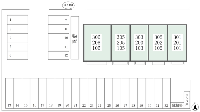 駐車場　配置図