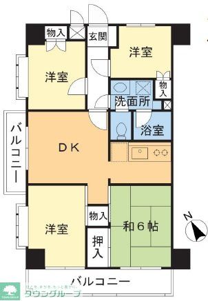 フォレストマンション武蔵浦和の間取り写真