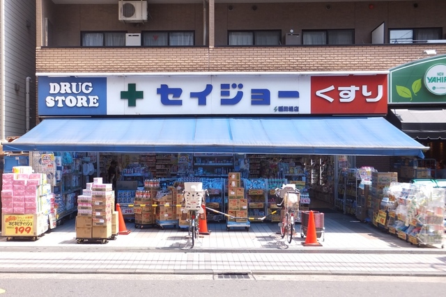 ドラックストア　くすりセイジョー稲田堤店（ドラッグストア）まで527m