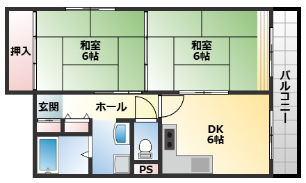 ビューハイム茶の木の間取り写真