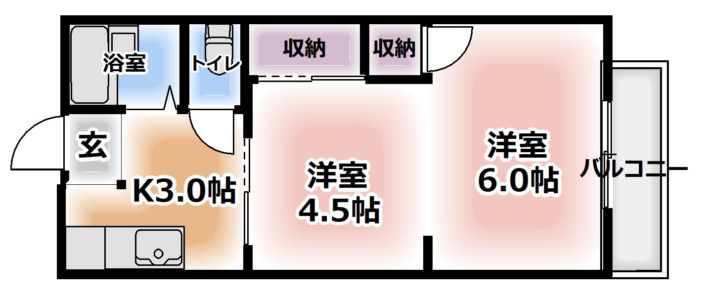 地下鉄谷町線 大日駅 徒歩19分 2階建 築35年の間取り写真