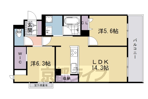京阪本線 樟葉駅 徒歩18分 4階建 新築の間取り写真