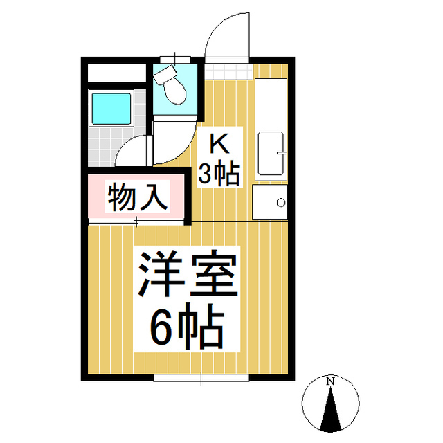 ハイツ宮西の間取り写真