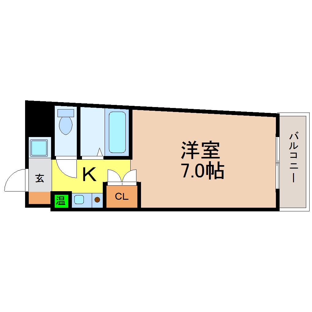 地下鉄鶴舞線 上前津駅 徒歩3分 8階建 築33年の間取り写真