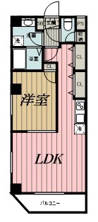 京成千葉線 京成千葉駅 徒歩7分 8階建 築9年の間取り写真