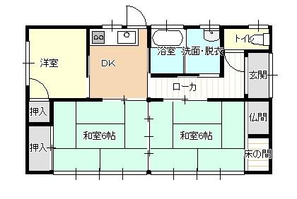 ＪＲ日豊本線 三股駅 徒歩34分 1階建 築49年の間取り写真