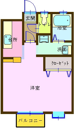 光ハイツフルカワの間取り