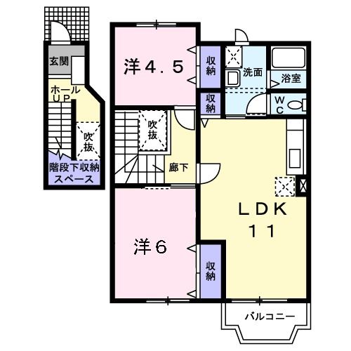 プラッツ手形山の間取り