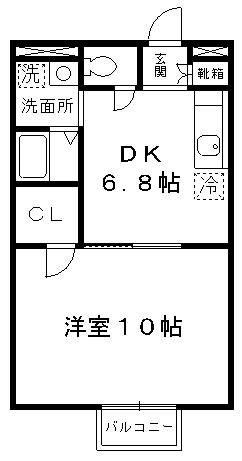 さいたま市見沼区大字蓮沼のアパートの間取り