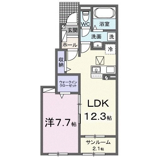 ウィンクルムＢの間取り