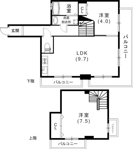 プリオーレ神戸IIの間取り