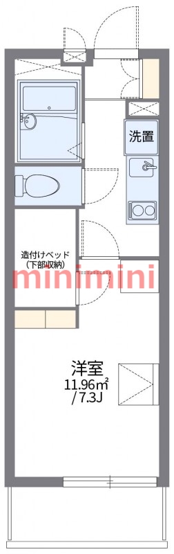 高槻市東五百住町のマンションの間取り