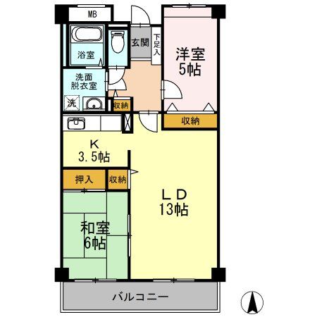 アクシス高砂の間取り