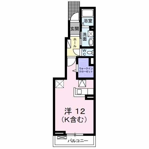 北九州市小倉南区葛原東のアパートの間取り