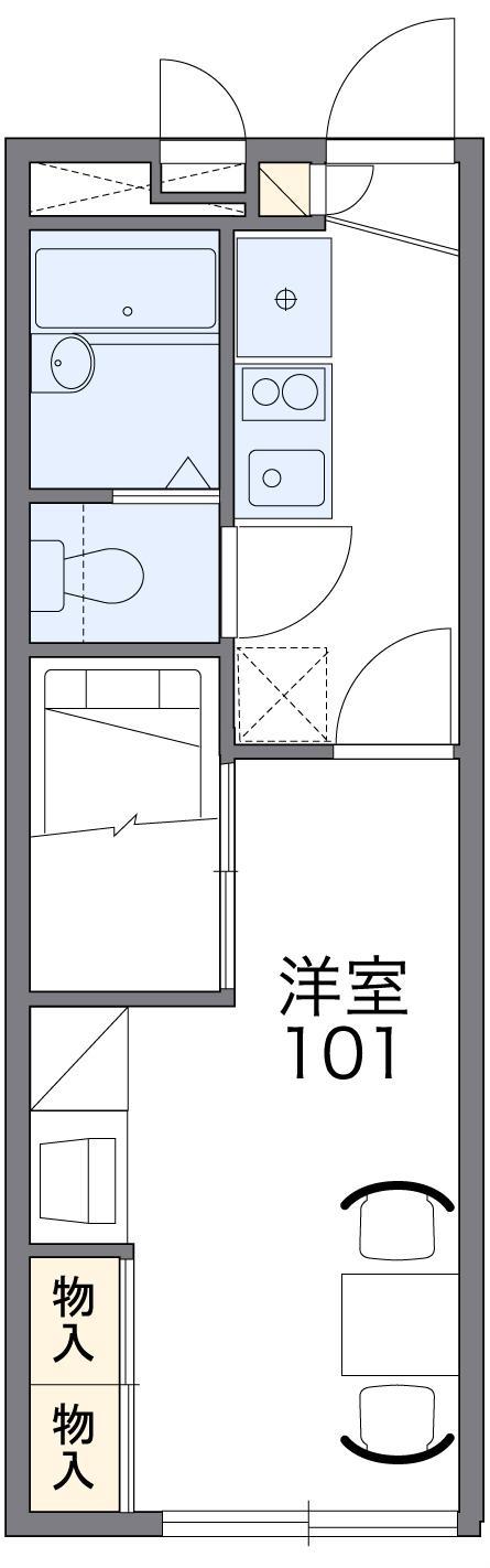 レオパレスＭＹＫ高砂の間取り