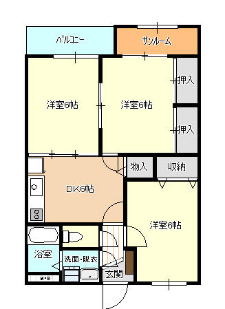 シャトレー根塚の間取り