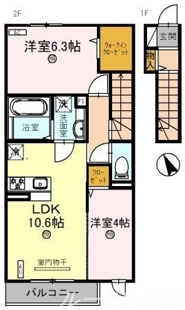 ラビアンローズ三木の間取り