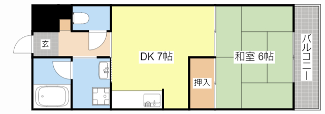 メゾンエイコー能登川IIの間取り