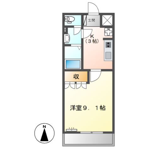 プランドール紫香楽の間取り