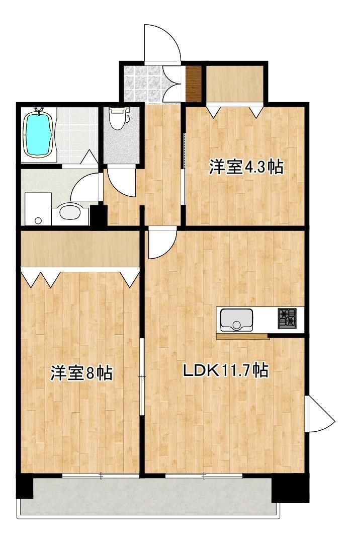 クロノス３８花立の間取り