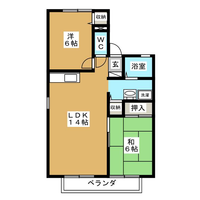 プリシェール東神田　Ｄの間取り