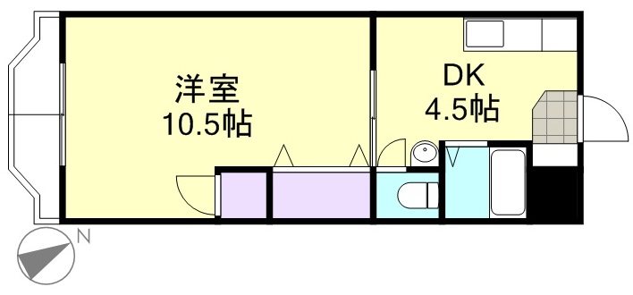 マンションNEWオアシス岡本の間取り