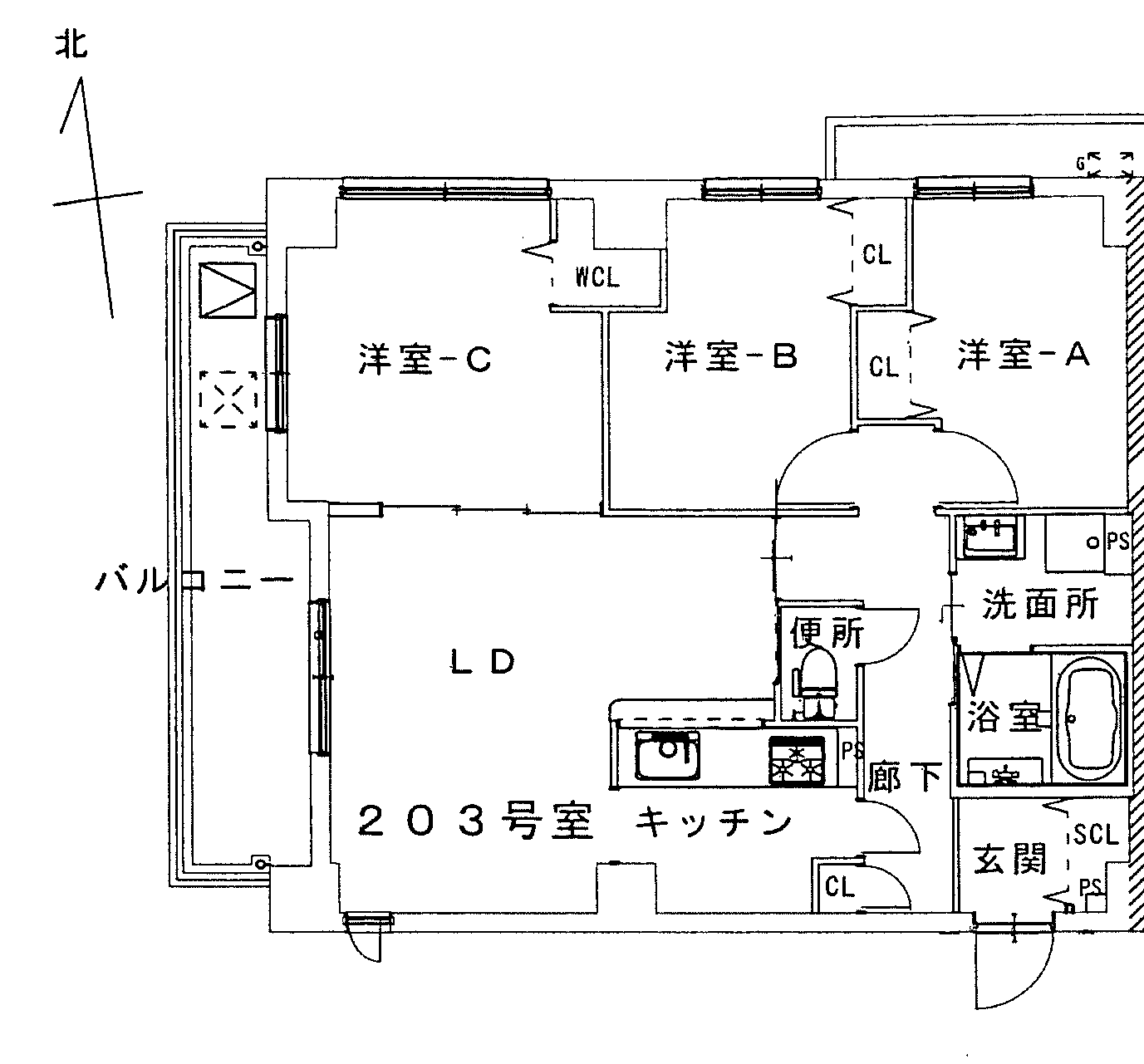 エムズコートIIIの間取り