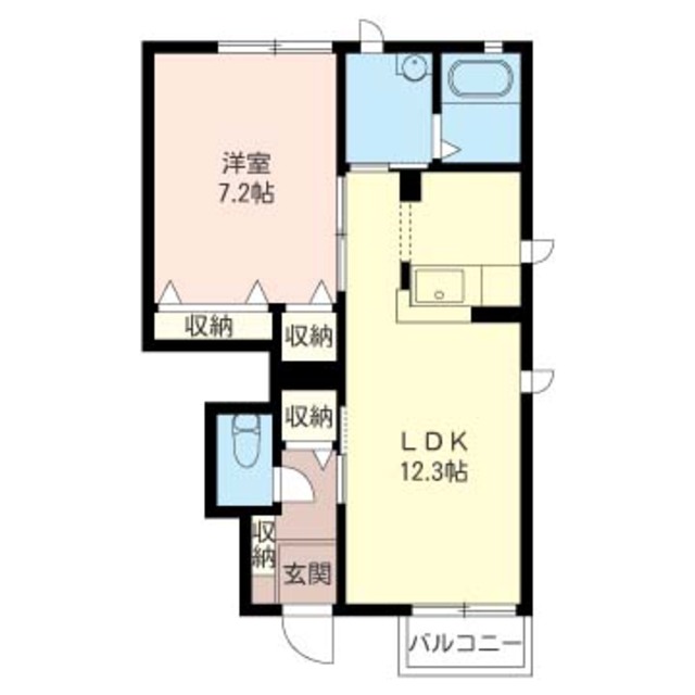 レジェンド・ヤマト新栃木Aの間取り