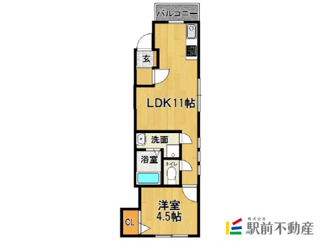 福岡市東区香椎のマンションの間取り