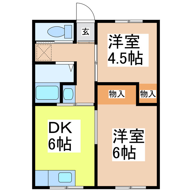 サダナガアパートの間取り