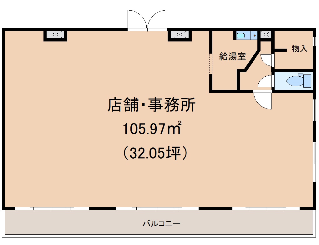 ランドマークビル店舗・事務所の間取り