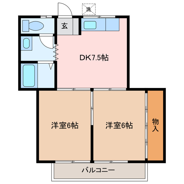 吉田コーポの間取り