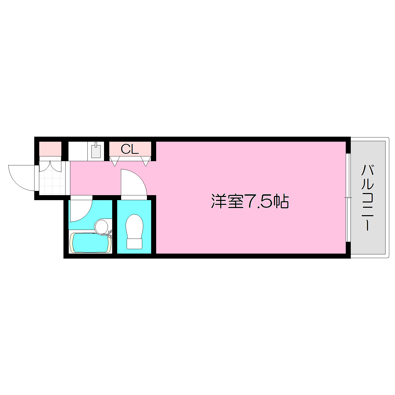 エクセルシオール長田(セパ)の間取り