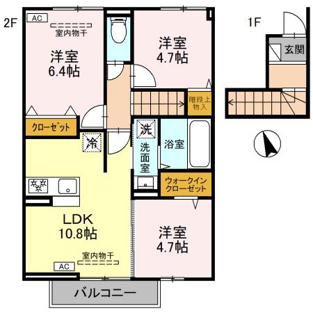 プティイルの間取り