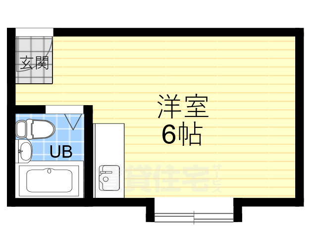 万代住之江コーポの間取り