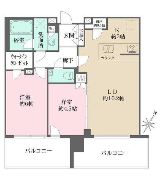 シティタワーズ東京ベイ CENTRALTOWERの間取り