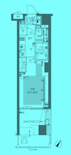 渋谷区神山町のマンションの間取り