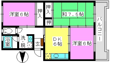 ハイム渡辺の間取り