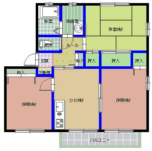 コンフォートハイツ Ａ棟の間取り