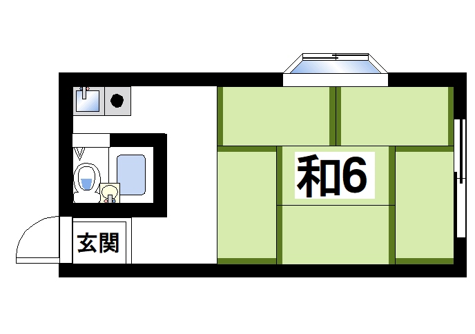 天理市二階堂北菅田町のマンションの間取り