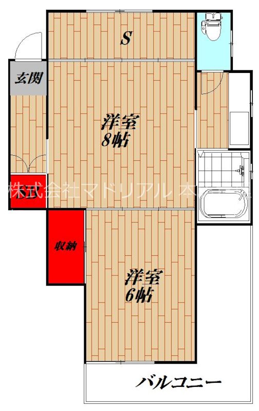 川崎市川崎区中島のマンションの間取り