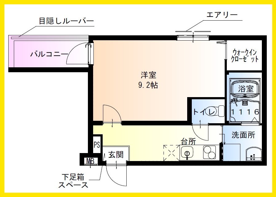 フジパレス阪急茨木北II番館の間取り